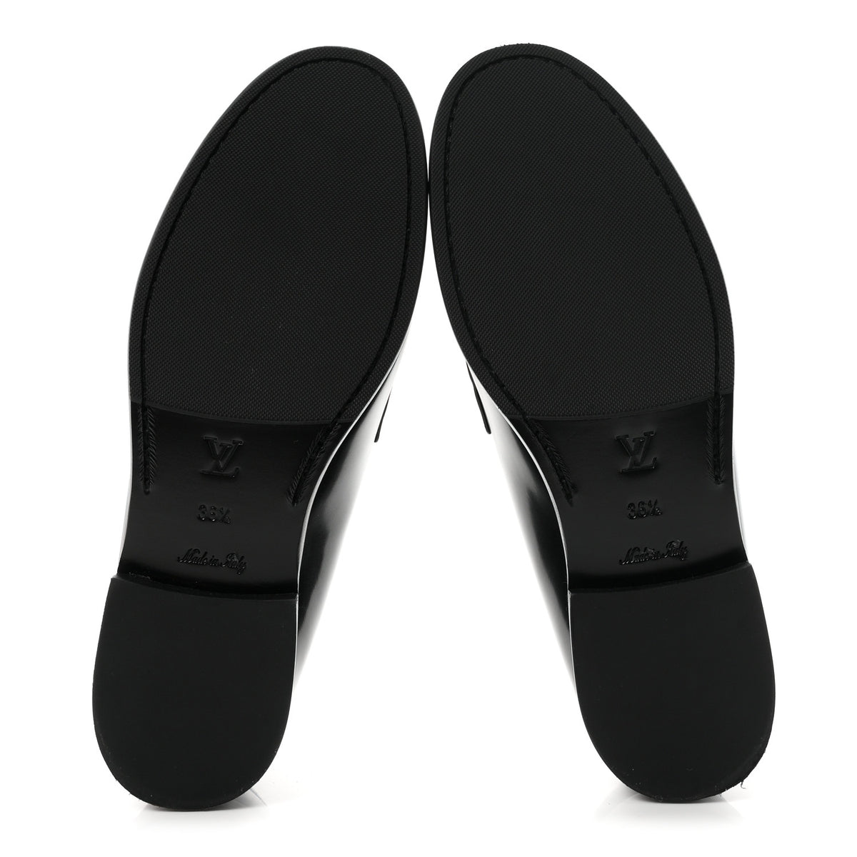 Lambskin Soho Flat Loafer 36.5 Black