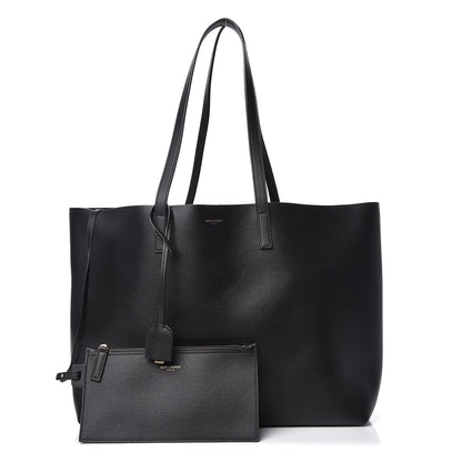 Saint Laurent Calfskin Large Shopping Tote Black 3 of 11