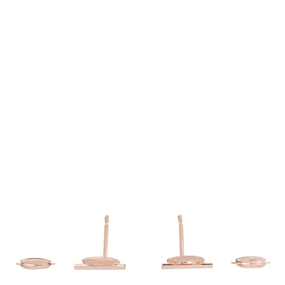 Hermes 18K Rose Gold PM Echappee Earrings 3 of 5