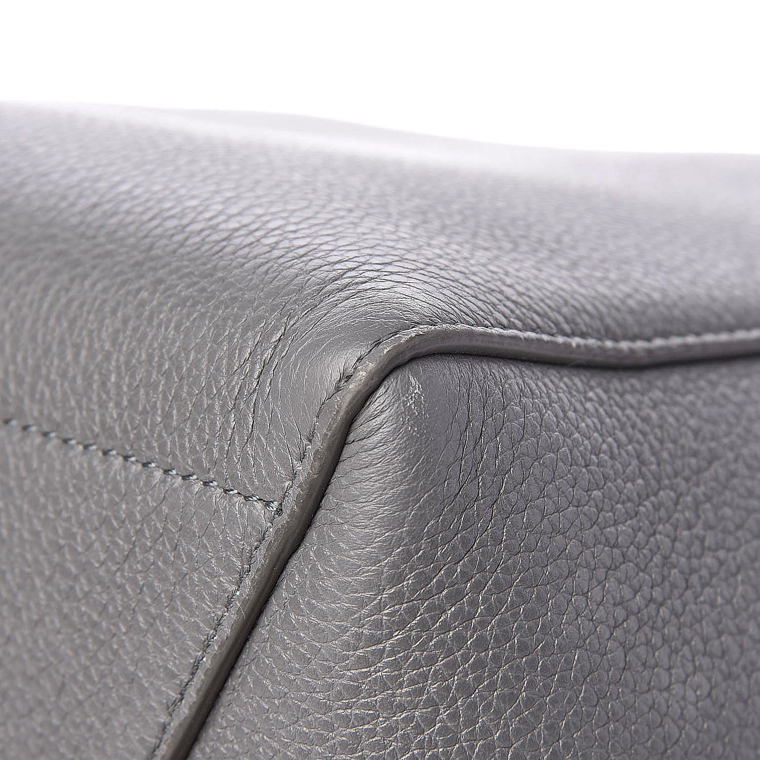 Celine Soft Grained Calfskin Sangle Bucket Bag Storm 9 of 23
