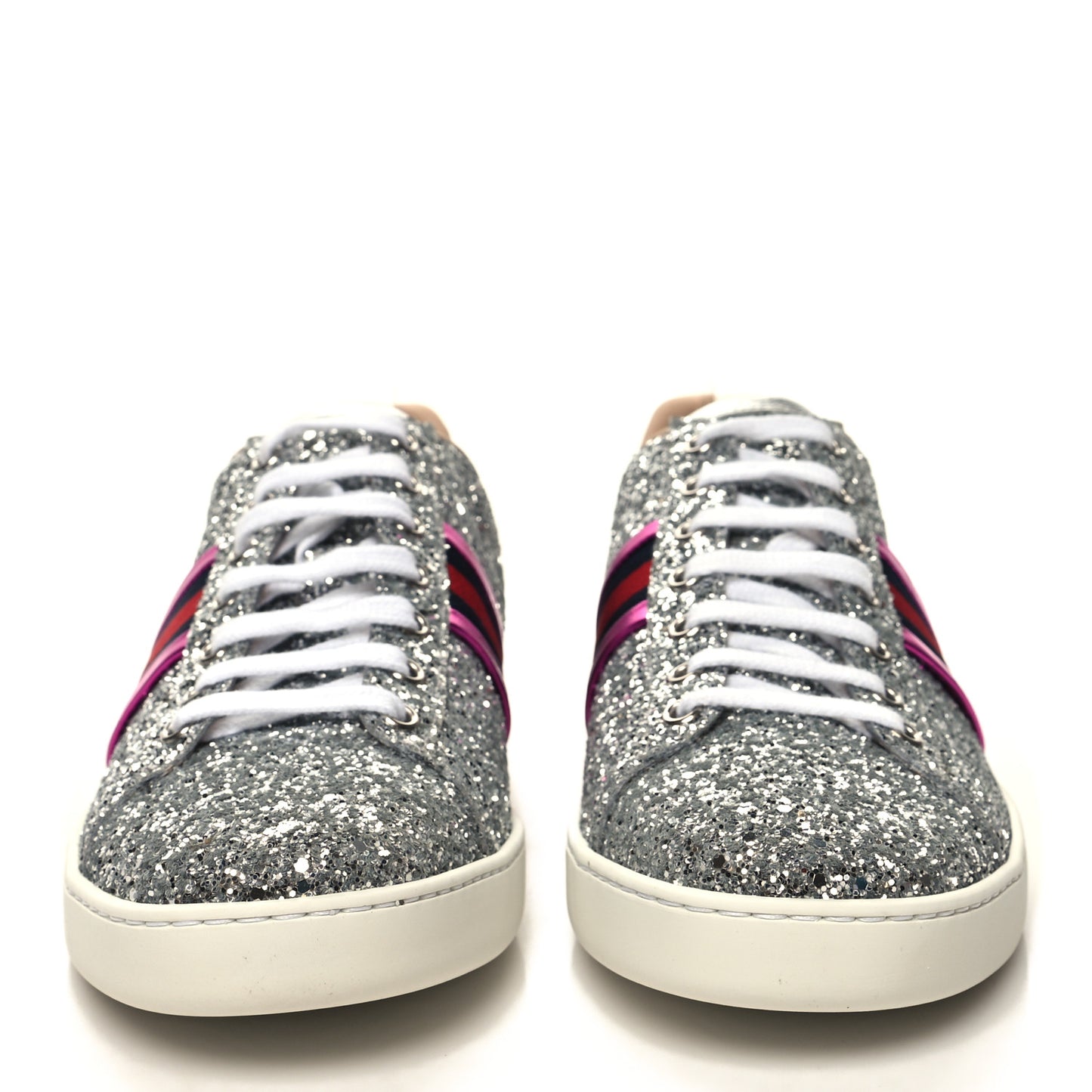 Glitter Web Ace Sneakers 42 Silver