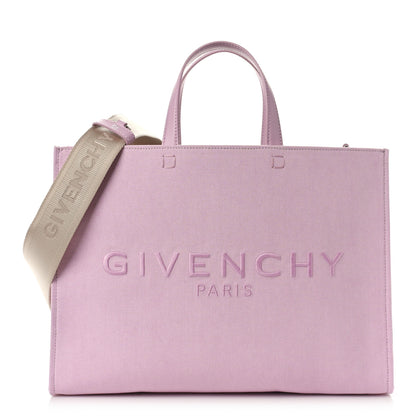 Givenchy Canvas Embroidered Medium G-Tote Old Pink 1 of 7