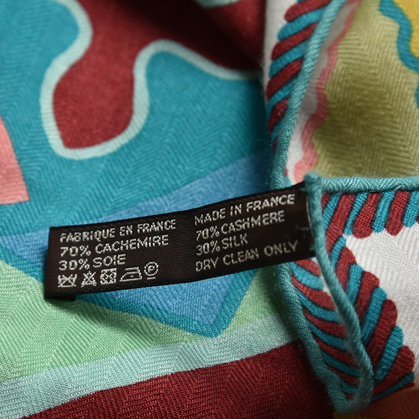 Cashmere Silk Appaloosa Des Steppes Shawl 140 Creme Black Vert