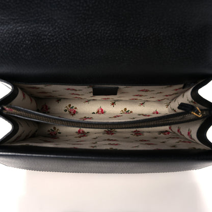 Gucci Calfskin Web Floral Embroidered Medium Dionysus Shoulder Bag Black 5 of 18
