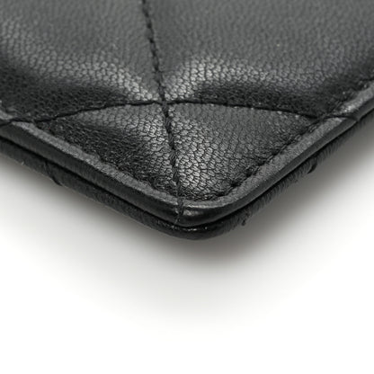 Chanel Goatskin Quilted Chanel 19 Card Holder On Chain Black 9 of 9