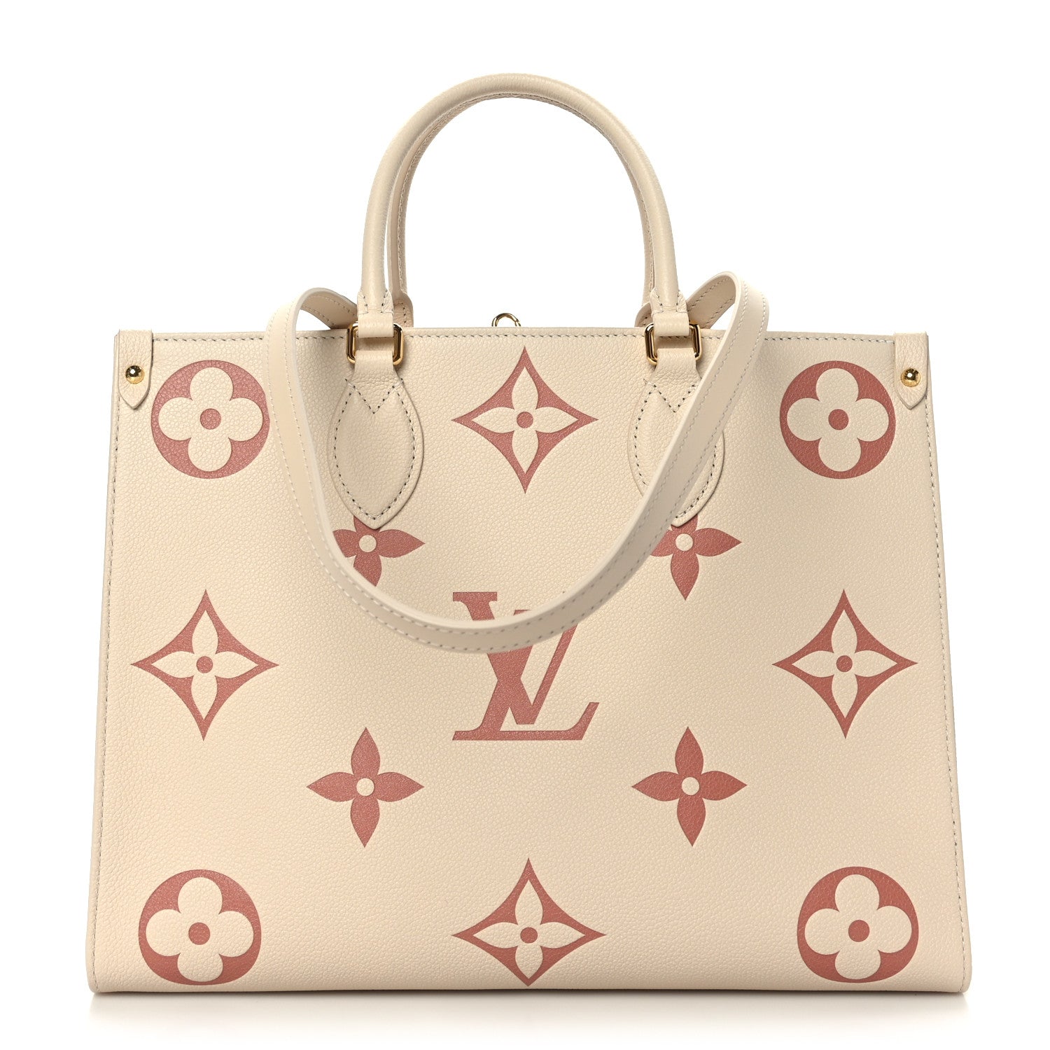 Louis Vuitton Empreinte Monogram Giant Onthego MM Creme Rose Trianon 1 of 8