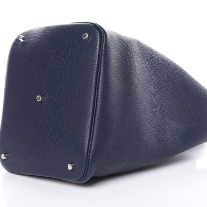 Hermes Taurillon Clemence Picotin Lock 26 GM Bleu Nuit 6 of 9
