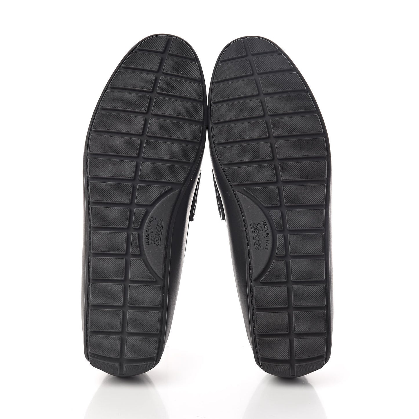 Guccissima Calfskin Mens Driver Loafers 10 Black