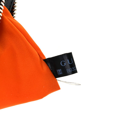 Gucci Econyl Nylon Monogram Off The Grid Belt Bag Carrot Orange Black 8 of 11