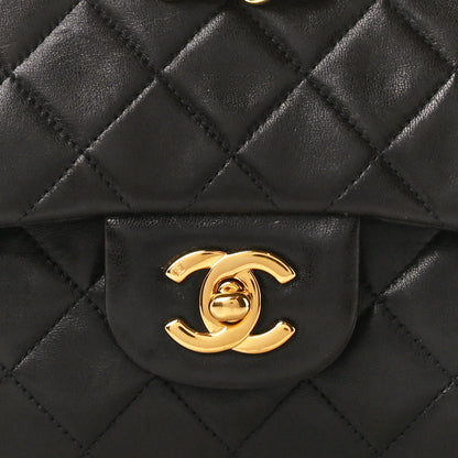 Chanel Lambskin Quilted Small Double Flap Black 10 of 13