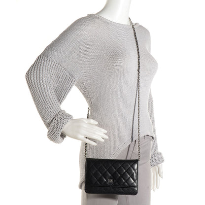 Chanel Caviar Quilted Wallet On Chain WOC Black 2 of 9