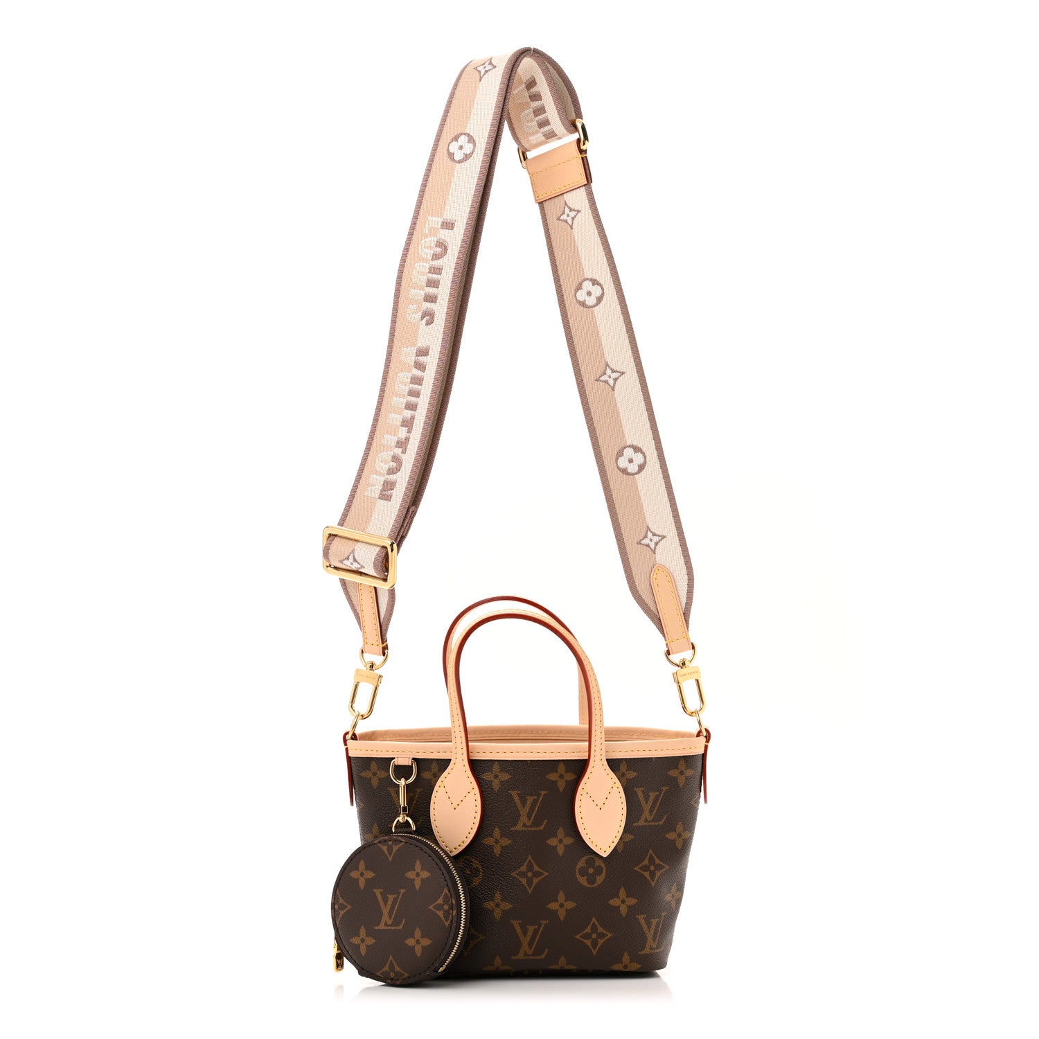 Louis Vuitton Monogram Neverfull BB Beige 1 of 10