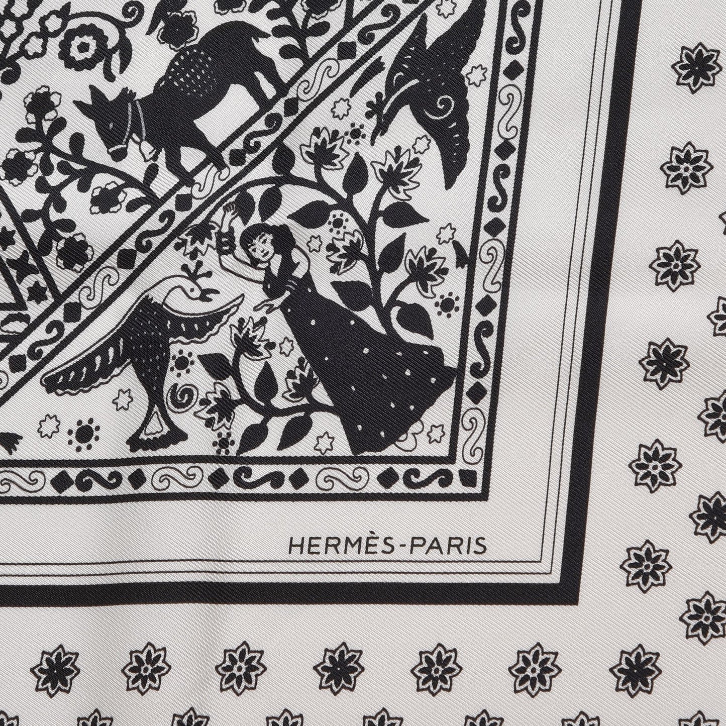 Silk Peuple Du Vent Bandana Scarf 55
