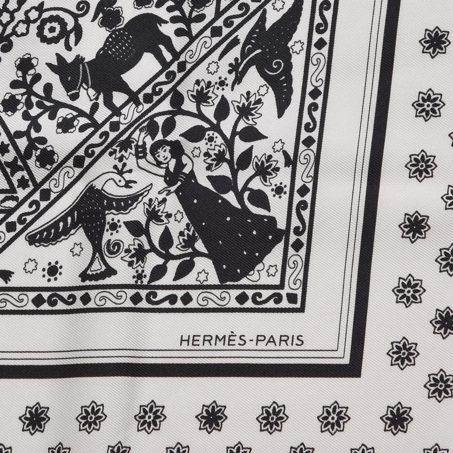Hermes Silk Peuple Du Vent Bandana Scarf 55 4 of 7
