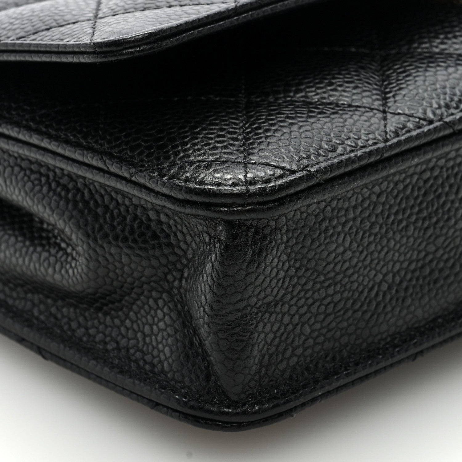 Chanel Caviar Quilted Wallet on Chain WOC Black 8 of 9