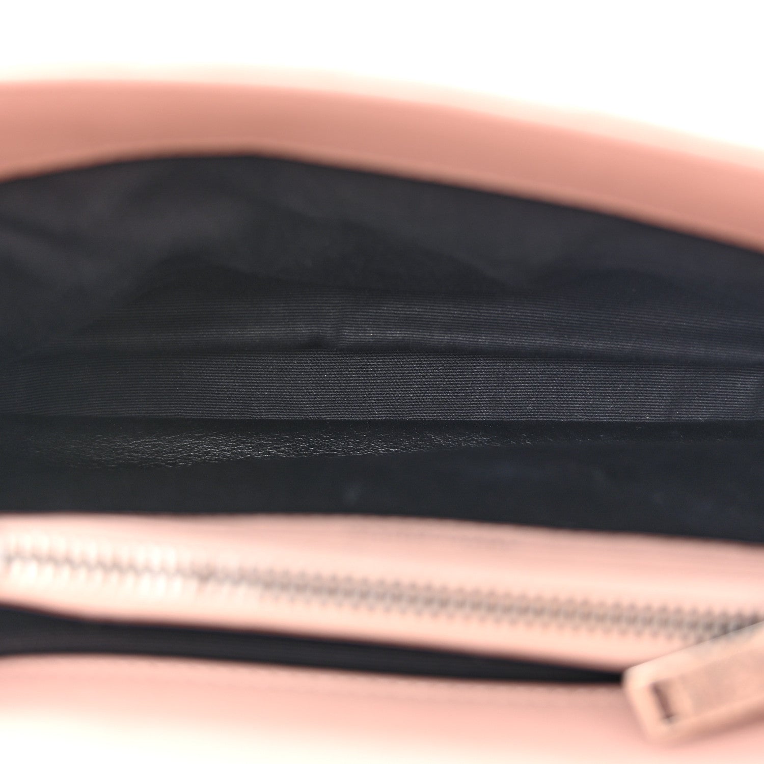 Saint Laurent Sheepskin Matelasse Chevron Monogram Medium College Bag Rose Poudre 5 of 13