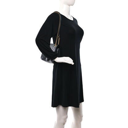 Gucci Calfskin Matelasse Small GG Marmont Shoulder Bag Black 2 of 11