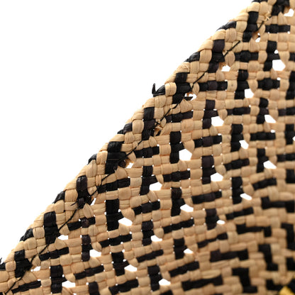 Hermes Straw Adele Panama Hat 58 Naturel Marron Jaune 11 of 12