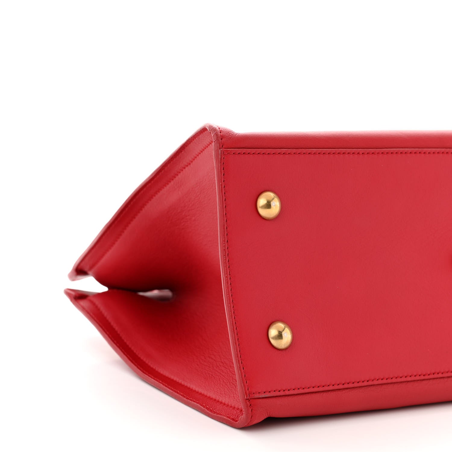Saint Laurent Calfskin Small Classic Y Cabas Red 9 of 10