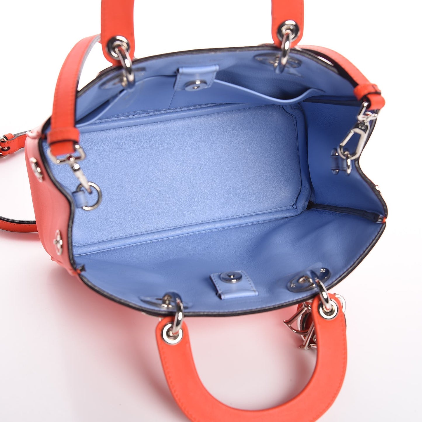Calfskin Mini Diorissimo Tote Orange