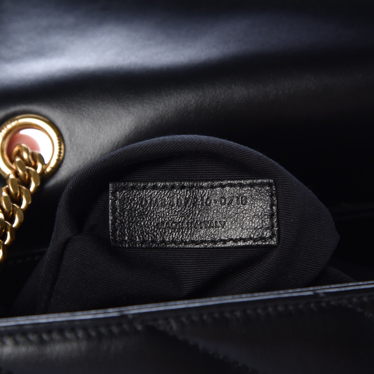 Saint Laurent Calfskin Y Quilted Monogram Medium Loulou Chain Satchel Black 7 of 10