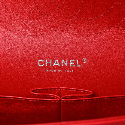 Chanel Patent Chevron Quilted Jumbo Double Flap Red 5 of 8