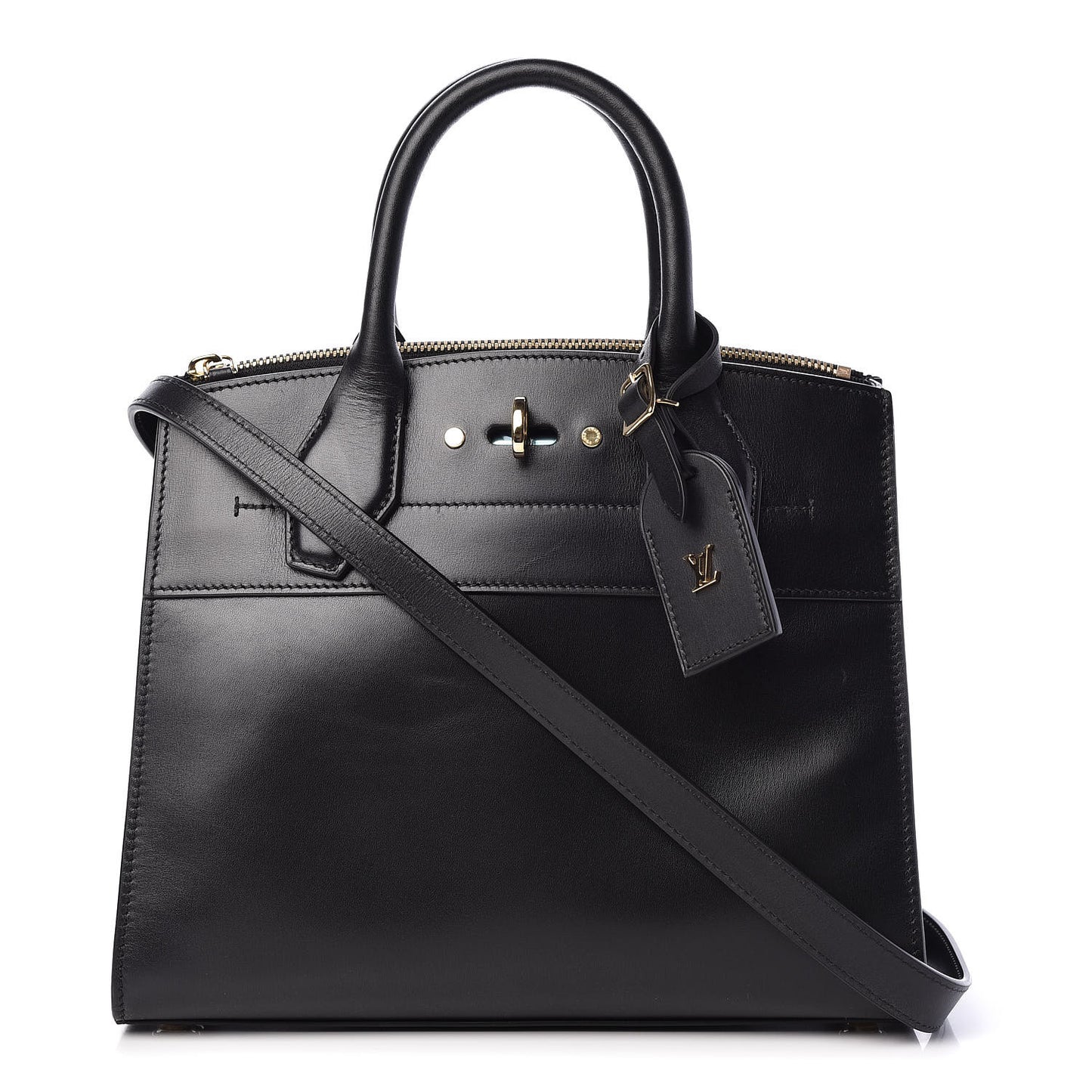 Calfskin City Steamer PM Black