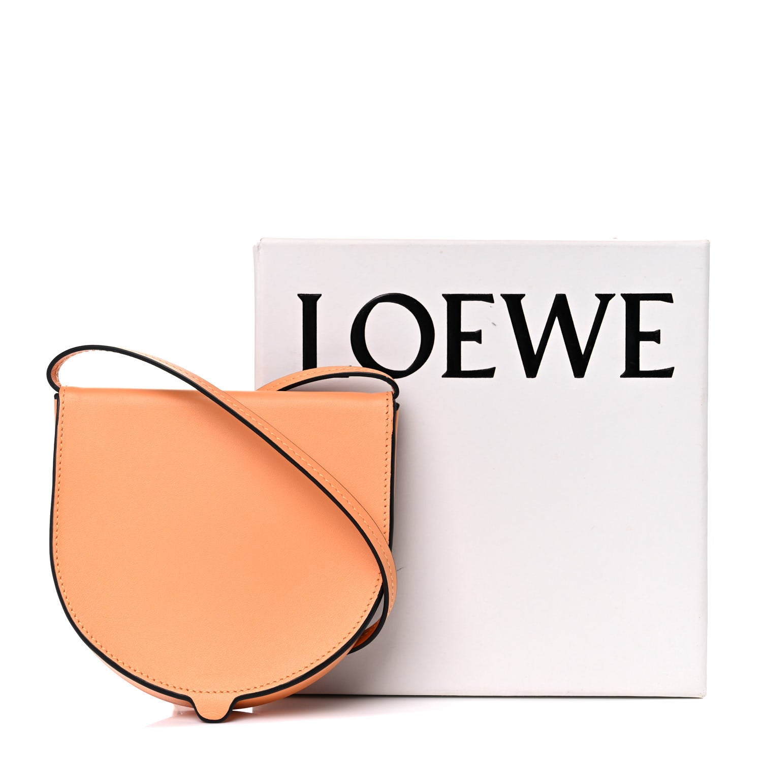 Loewe Soft Calfskin Small Heel Bag Apricot 10 of 10