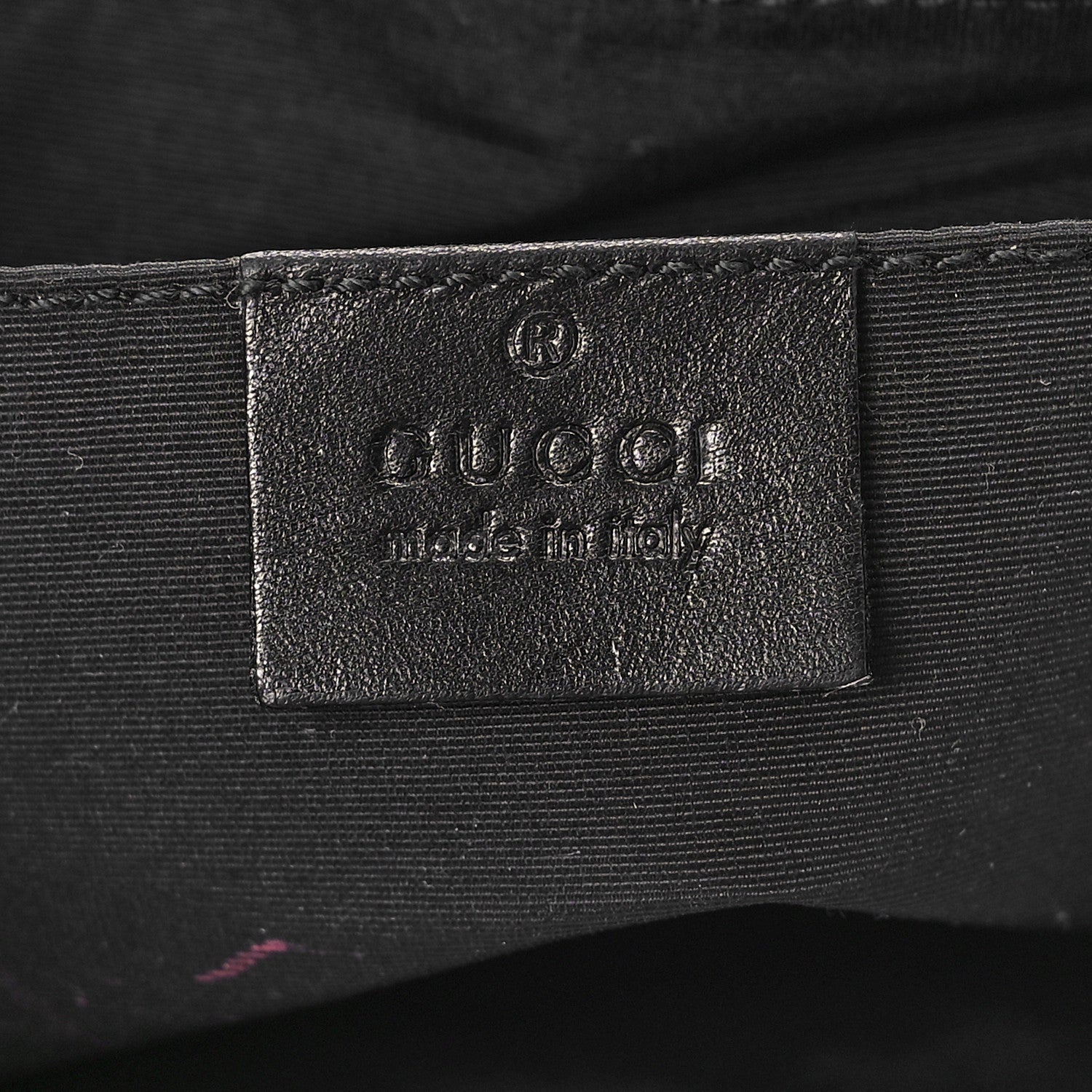 Gucci Denim Monogram Pochette Black 5 of 8
