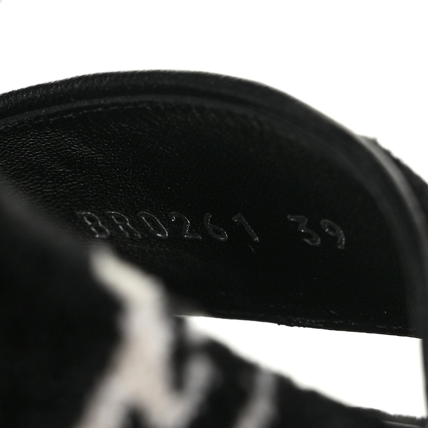 Velvet Monogram Jumbo Flatform Mule Sandals 39 Black White