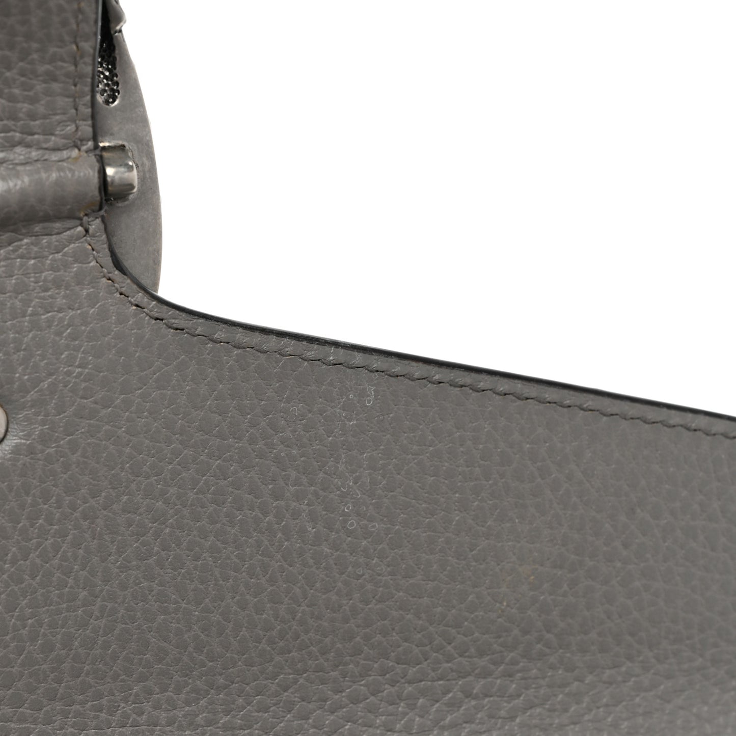 Pebbled Calfskin Small Dionysus Shoulder Bag Dusty Grey