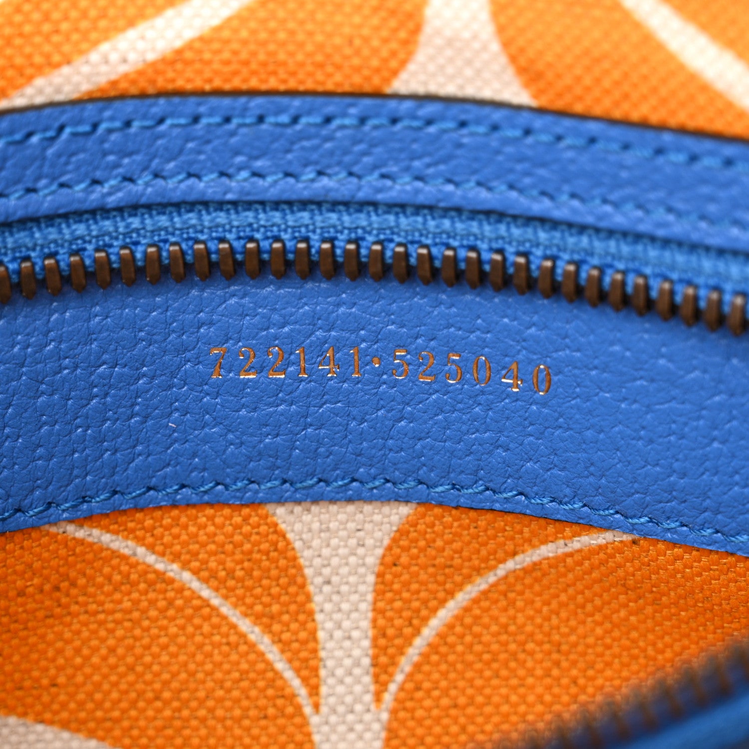 Gucci X ADIDAS Textured Dollar Calfskin Belt Bag Blue 1579773