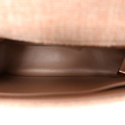 Christian Dior Linen Macrocannage Small Caro Bag Rose 5 of 10