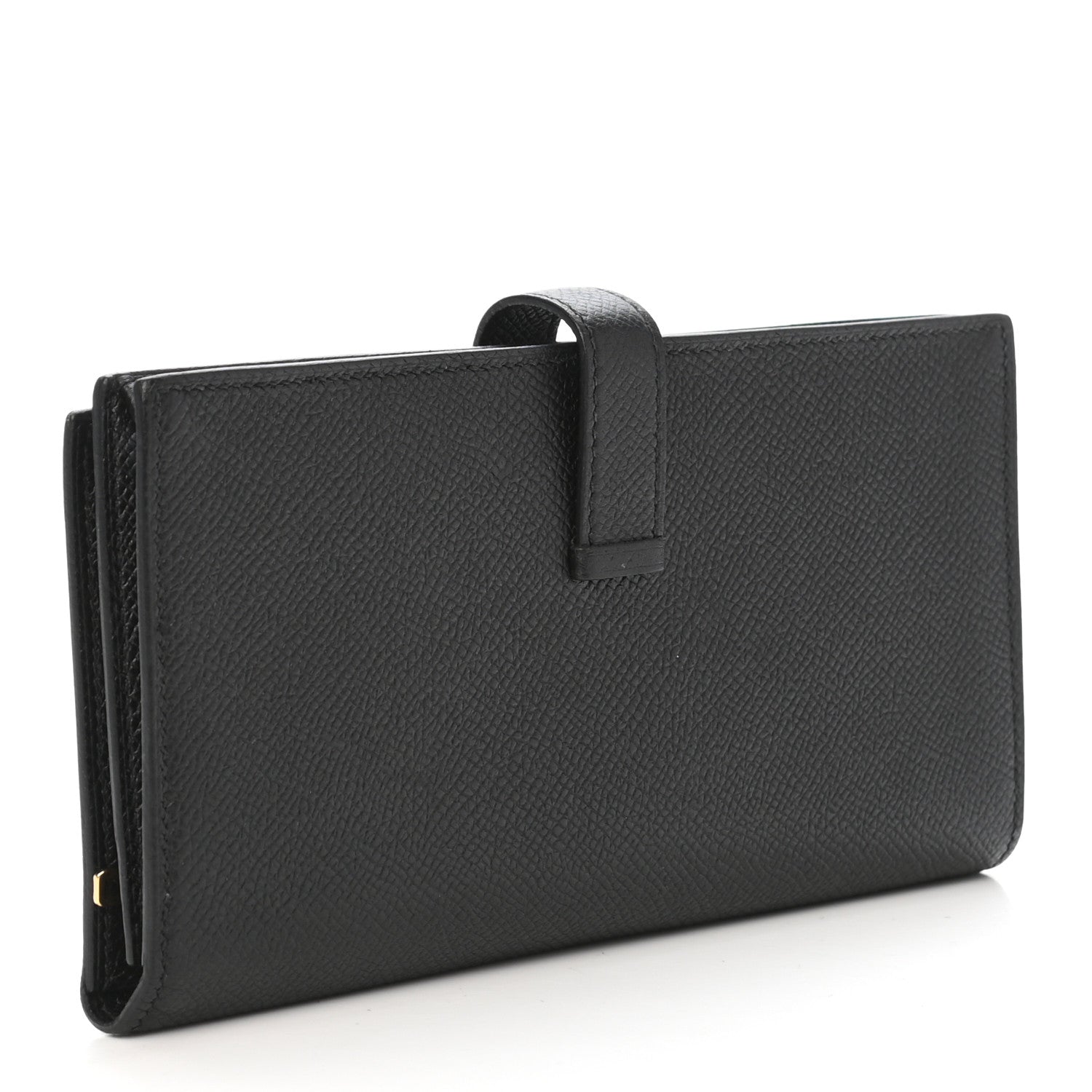 Hermes Epsom Bearn Gusset Wallet Black 3 of 7