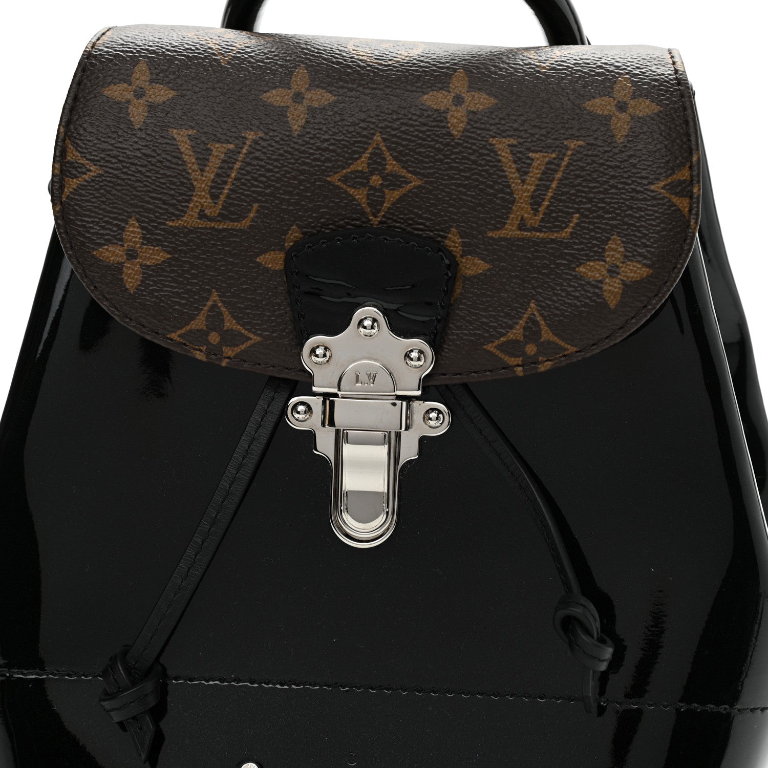 Louis Vuitton Patent Monogram Hot Springs Backpack Black 8 of 10