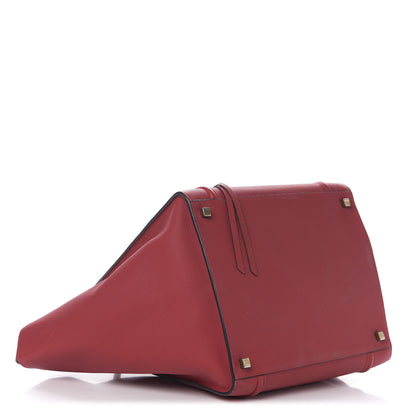 Celine Grained Calfskin Medium Phantom Luggage Burgundy 4 of 11