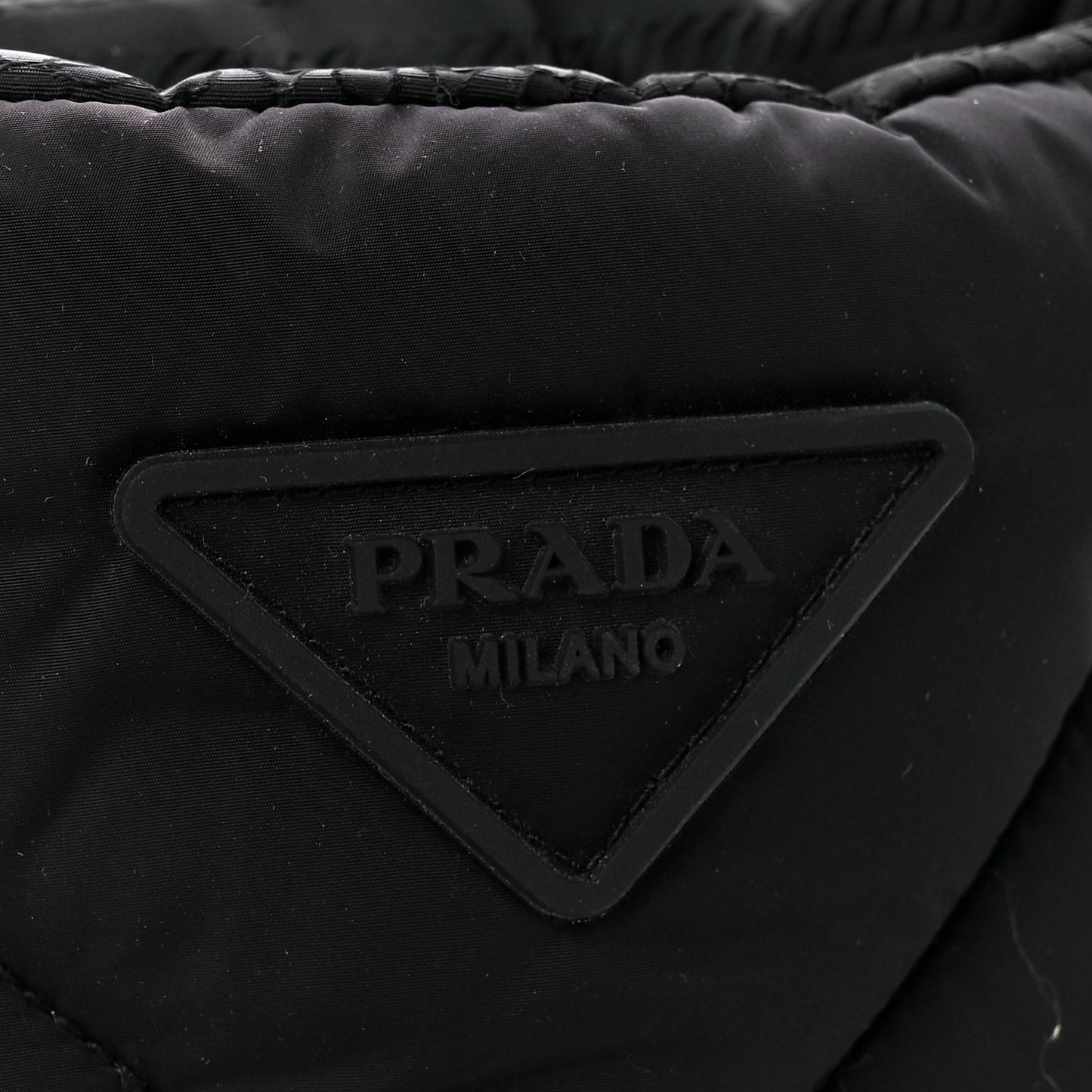 Re-Nylon Piuma Triangle Logo Padded Drawcord 20mm Snow Boots 36.5 Black