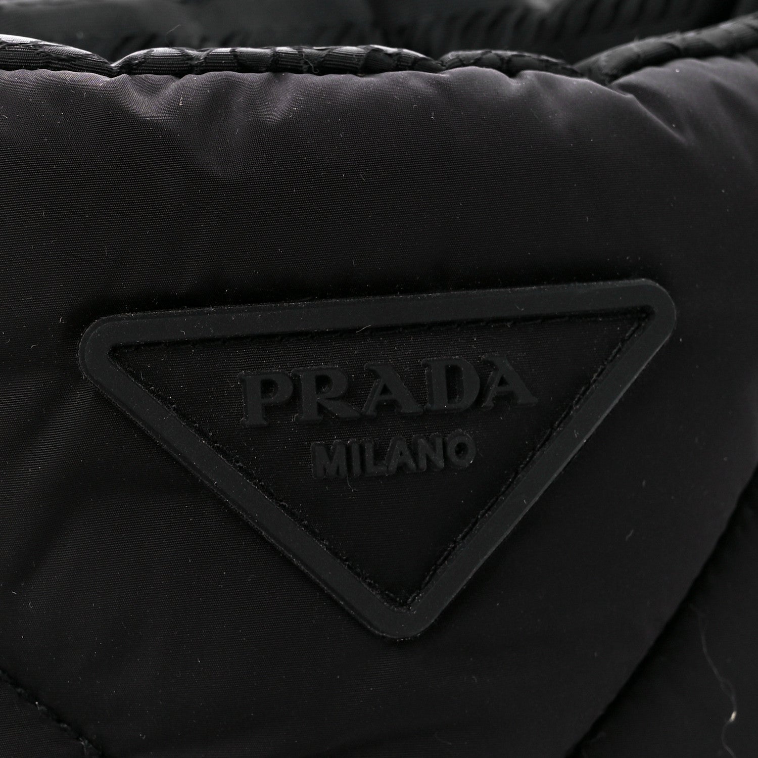 Prada Re-Nylon Piuma Triangle Logo Padded Drawcord 20mm Snow Boots 36.5 Black 4 of 8