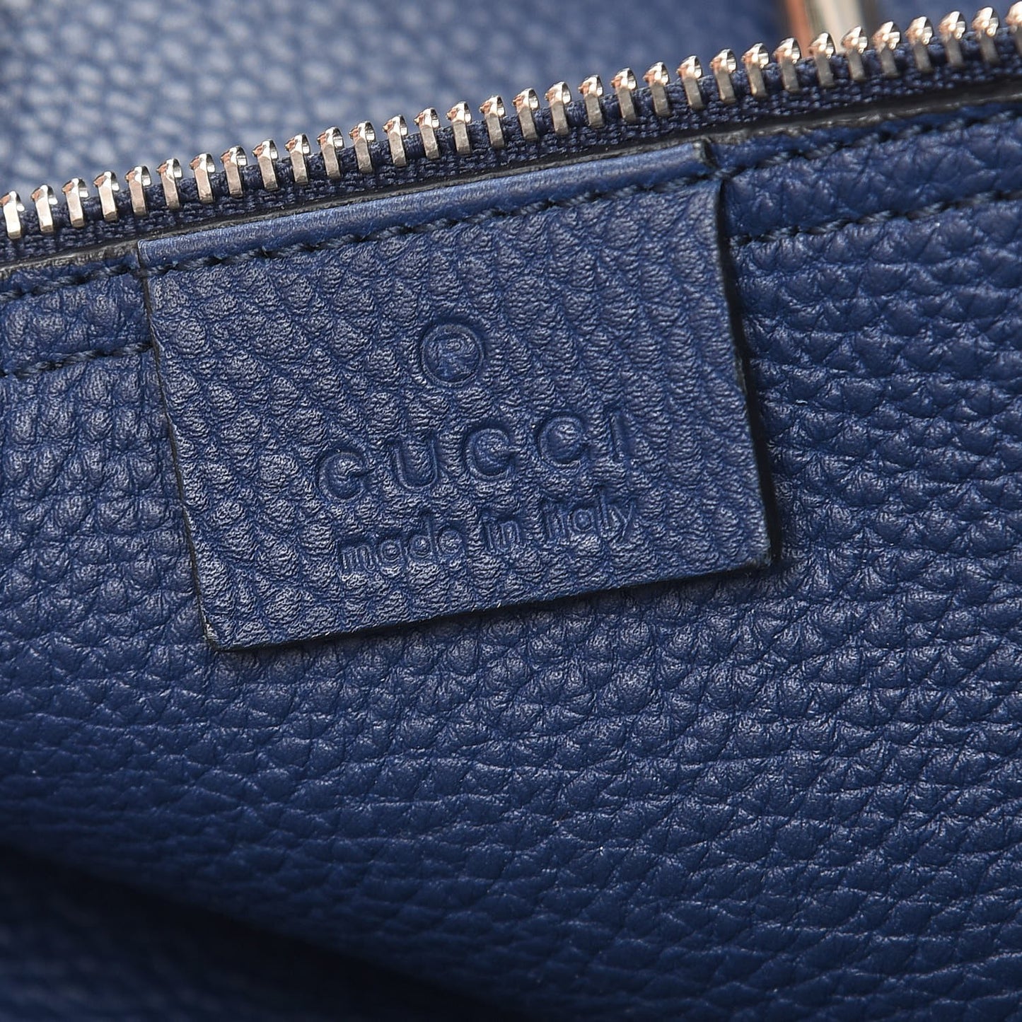 Soft Calfskin Medium Jackie Top Handle Bag Classic Blue Marine
