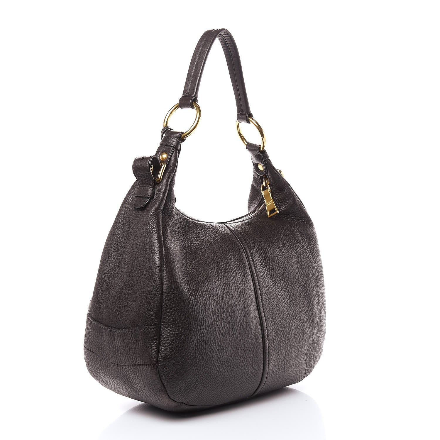 Prada Vitello Daino Hobo Teak 3 of 10