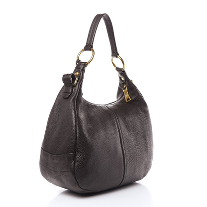 Prada Vitello Daino Hobo Teak 3 of 10
