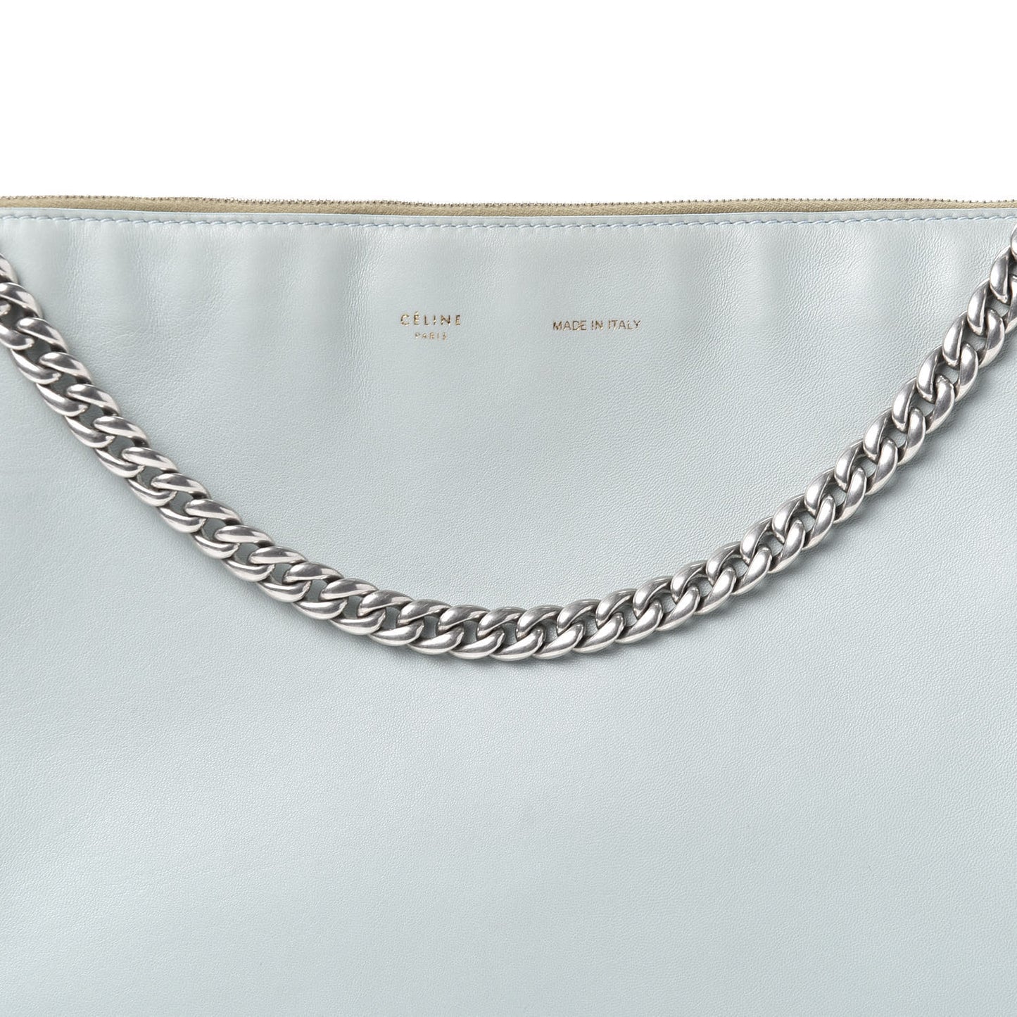 Lambskin Soft Trio Zipped Bag Glacier