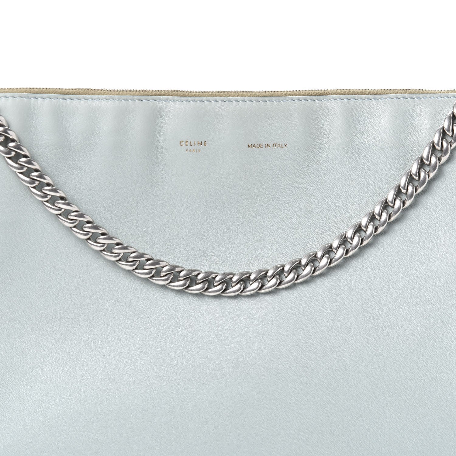 Celine Lambskin Soft Trio Zipped Bag Glacier 9 of 9
