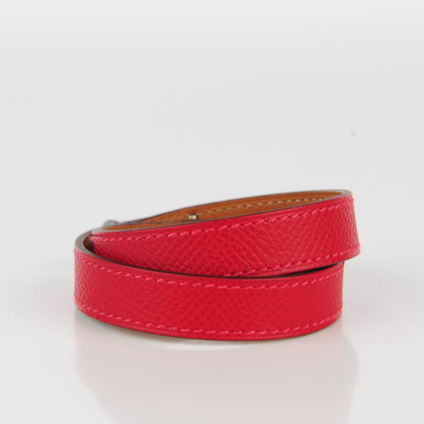 Epsom Kelly Double Tour Bracelet S Rouge Casaque