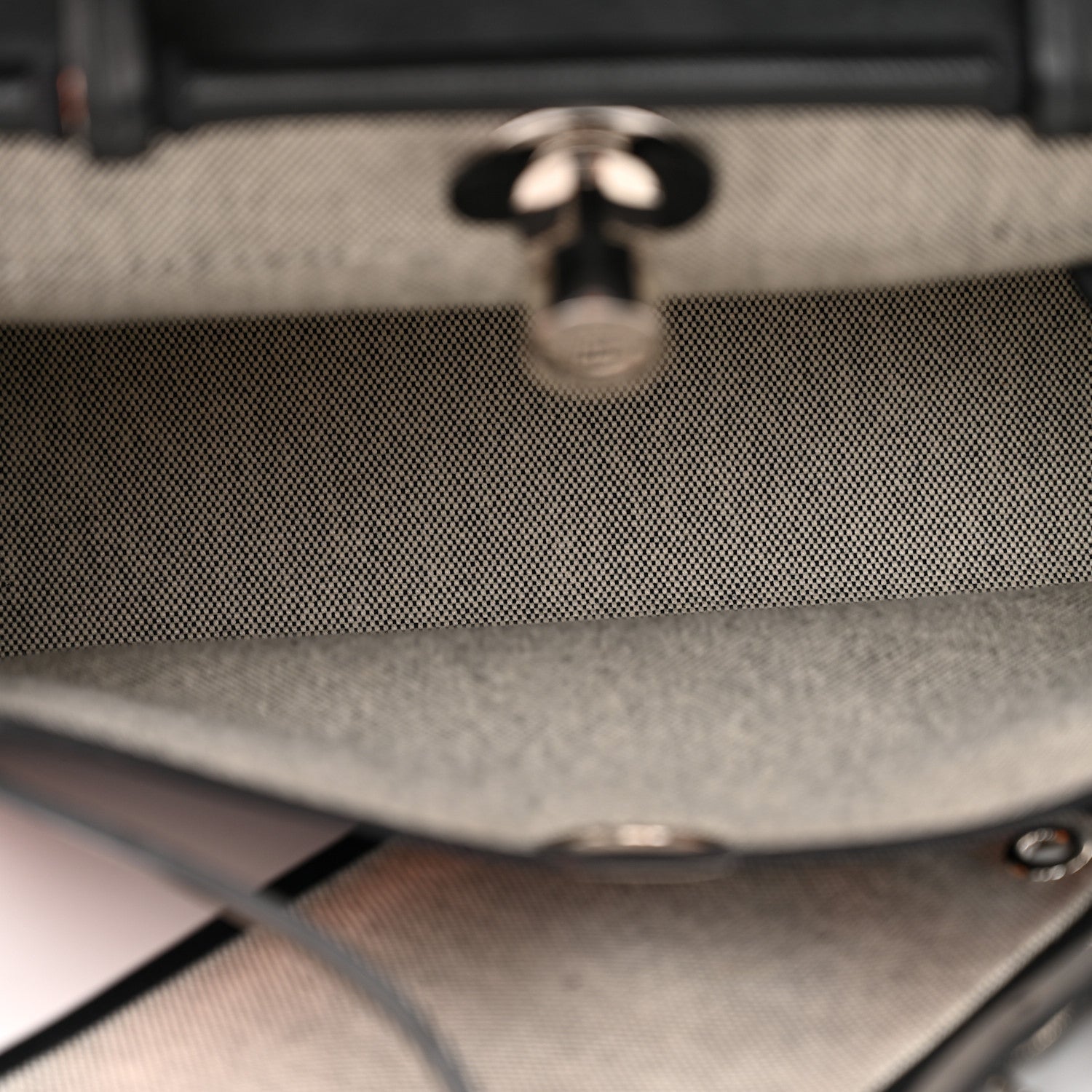 Hermes Toile H Berline Vache Hunter Herbag Zip PM 31 Black Ecru 6 of 13