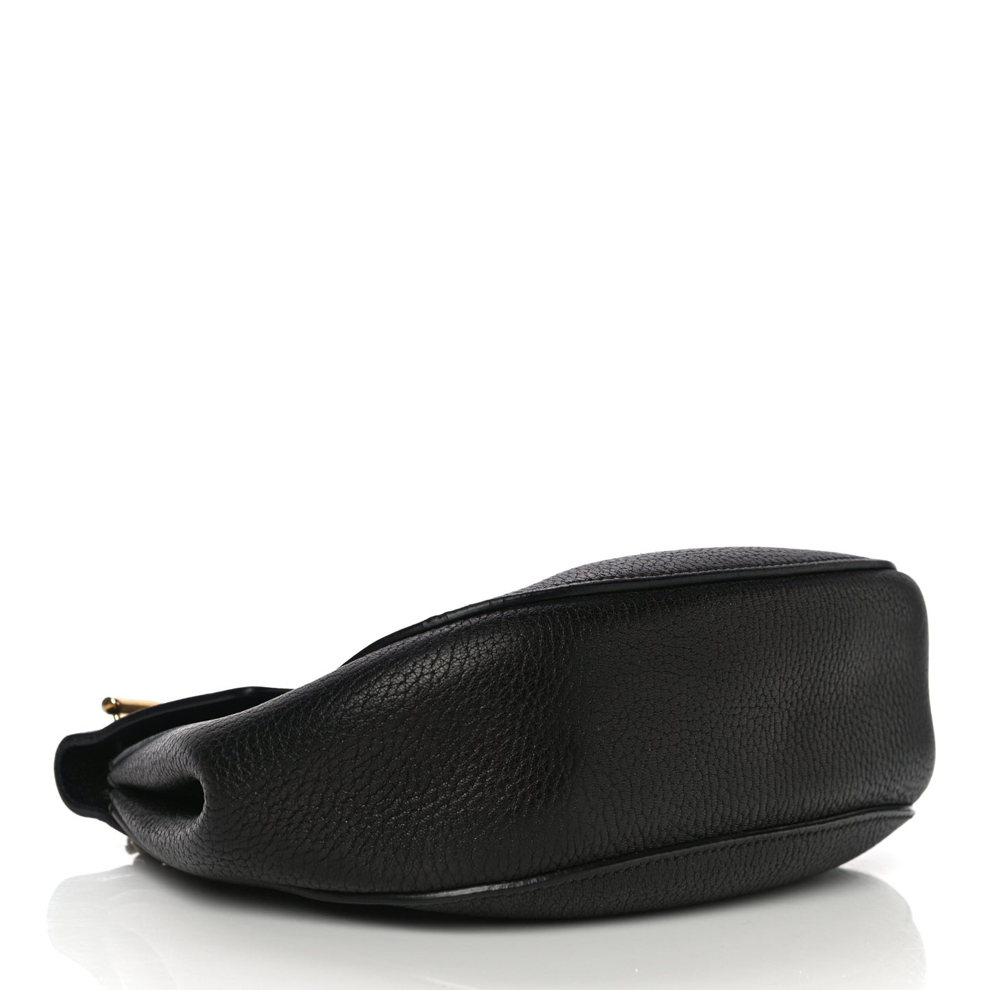Grained Lambskin Drew Shoulder Bag Black