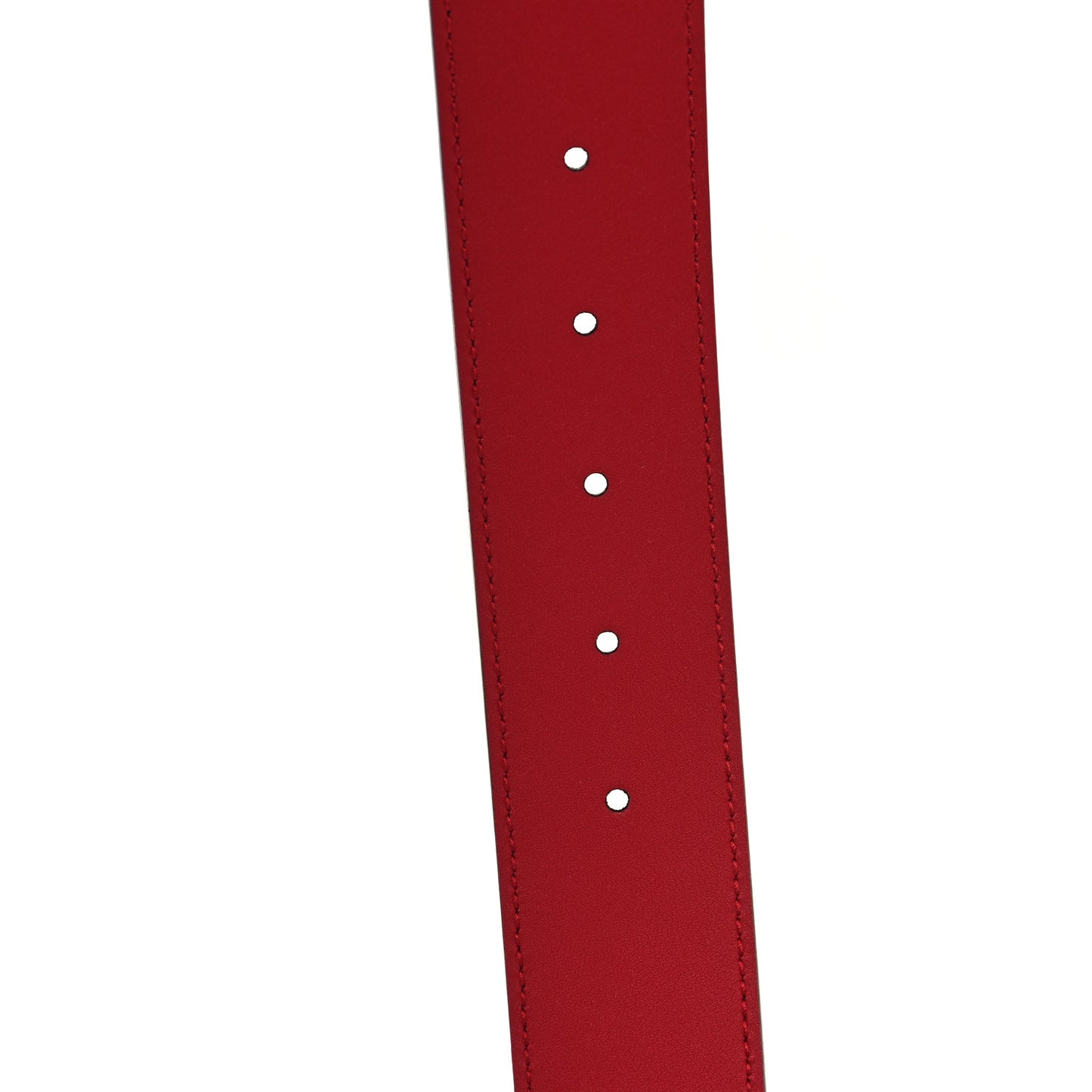 X ADIDAS Textured Dollar Calfskin Double G 40mm Belt 90 36 Hibiscus Red