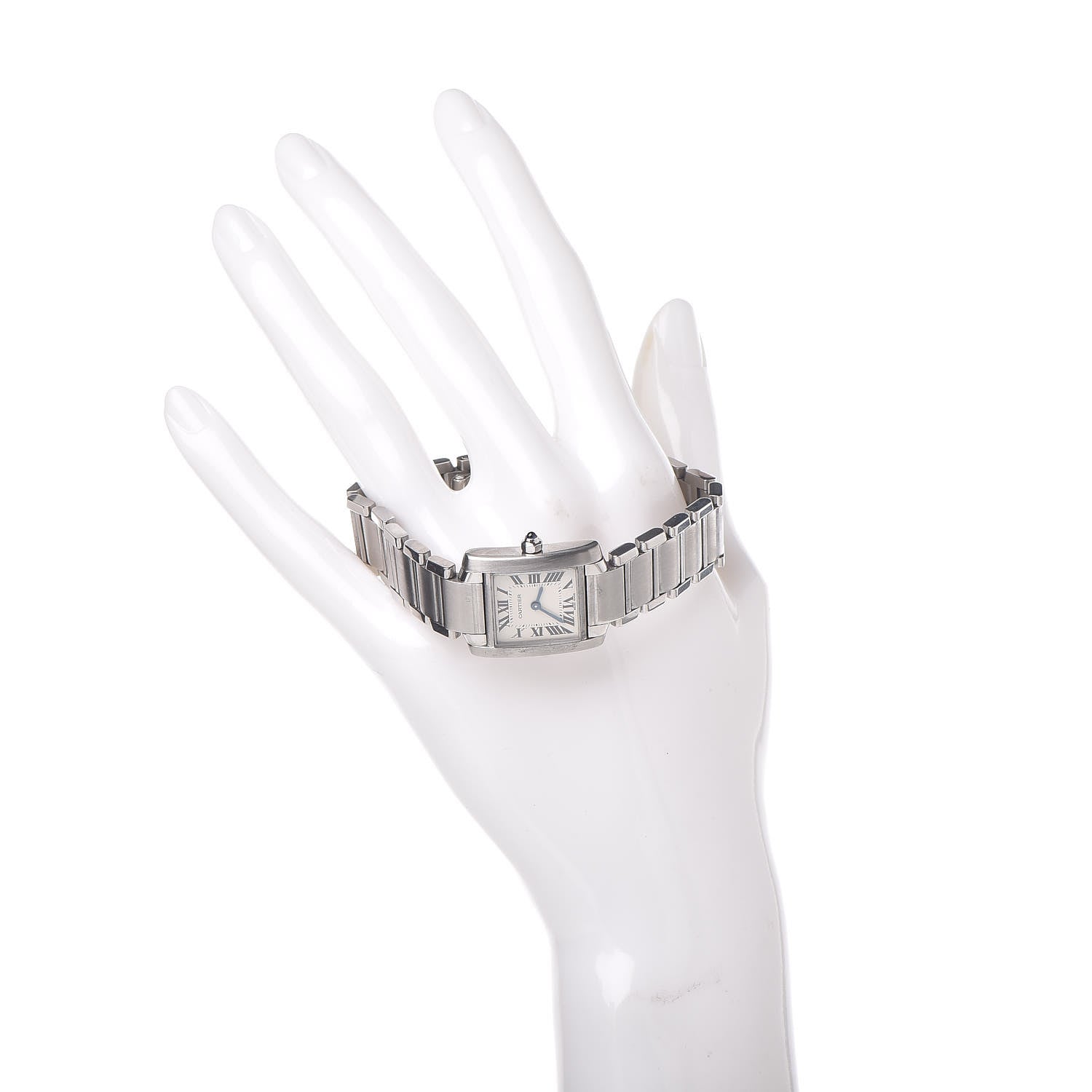 Cartier Stainless Steel 20mm Tank Francaise Quartz Watch 2 of 7