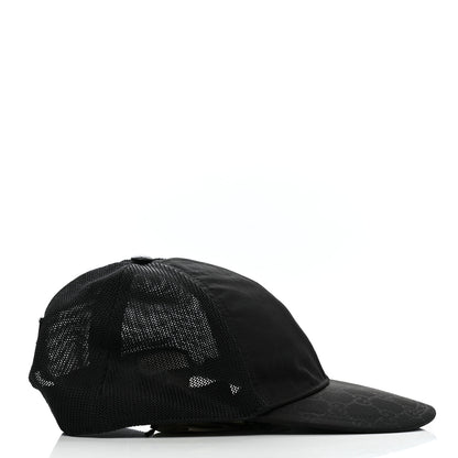 Gucci Nylon Monogram Baseball Hat S Black 4 of 13