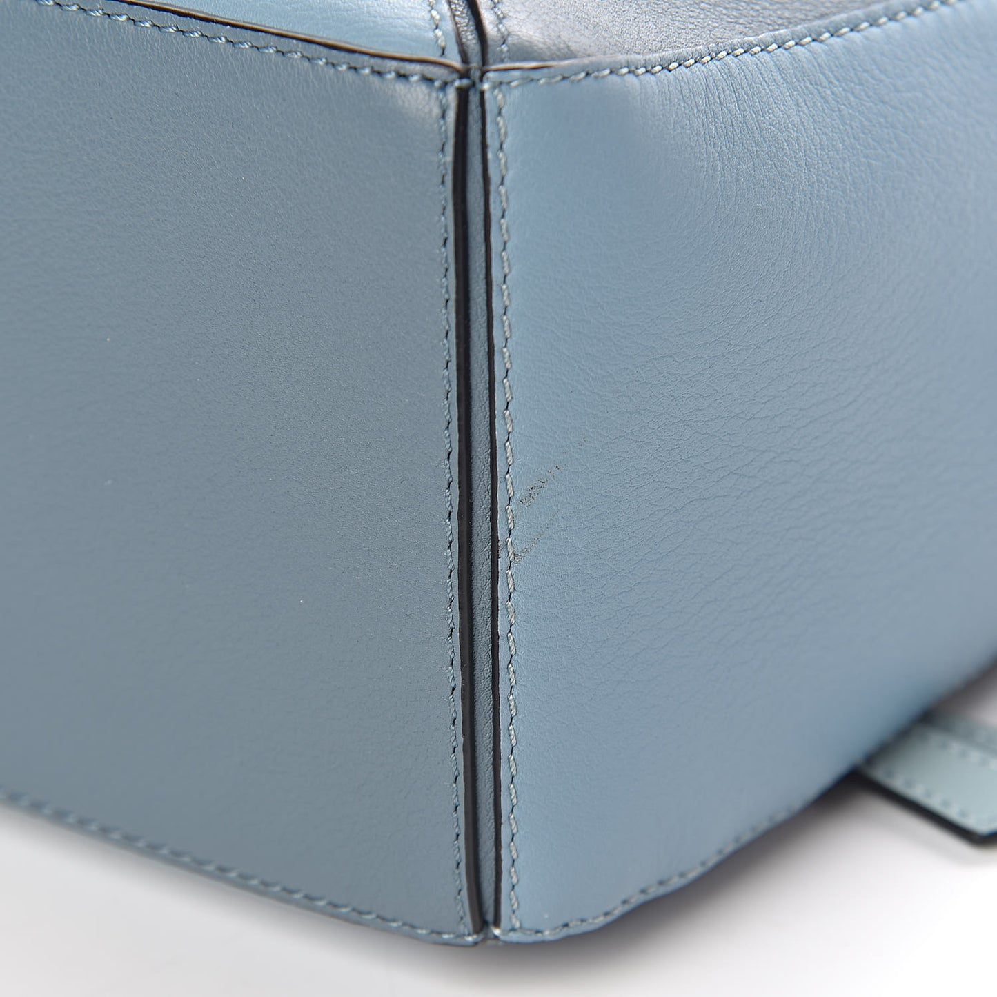 Calfskin Small Puzzle Bag Aqua Light Blue Stone Blue